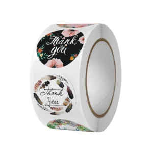 برچسب طرح تشکر مدل S-01 بسته 500 عددی