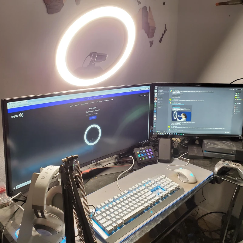 رینگ لایت مدل LJJ-30 RGB-30cm