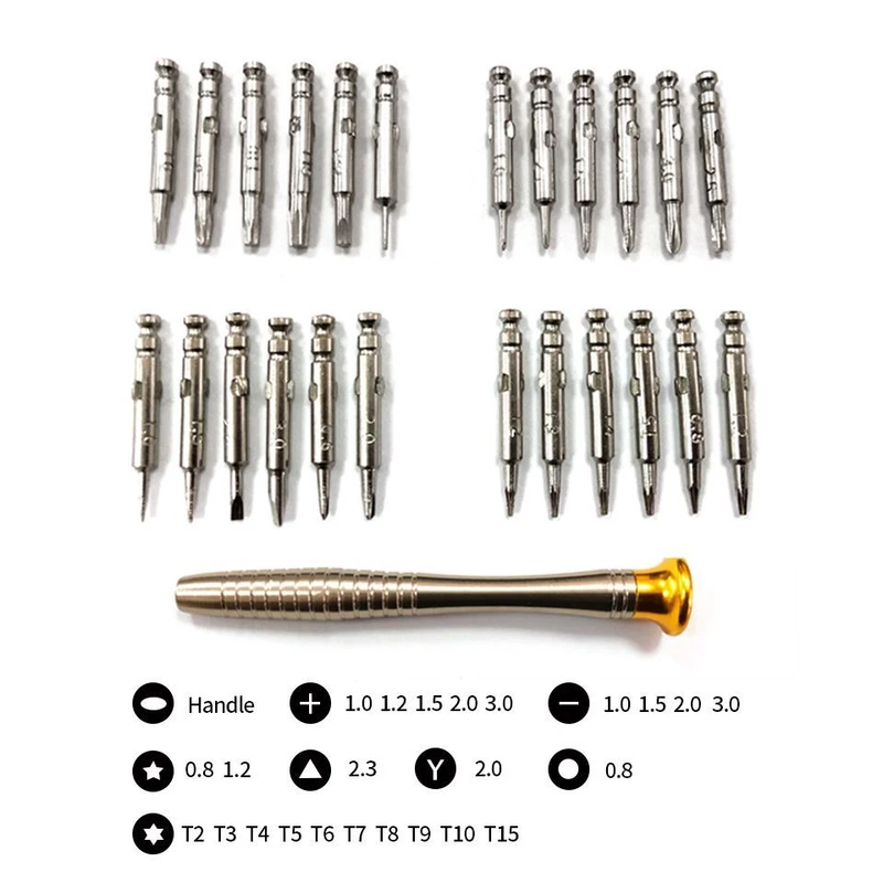 پیچ گوشتی ساعتی مدل HS25 مجموعه 25 عددی