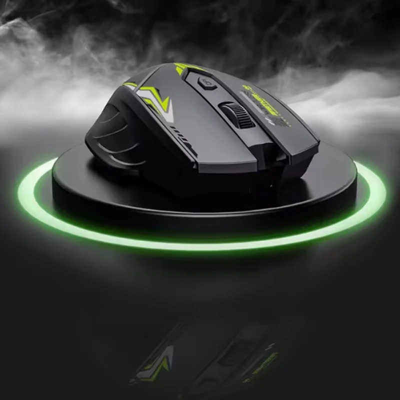 ماوس بی سیم مخصوص بازی مدل Optical Sensor، قابلیت اتصال با دانگل USB و بلوتوث، دارای 6 کلید، دقت 1600 DPI، دارای باتری داخلی قابل شارژ، وزن 100 گرم