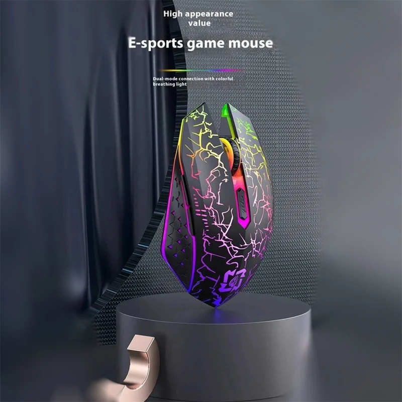 ماوس بی سیم گیمینگ مدل X-36، قابلیت اتصال با دانگل USB و بلوتوث، دارای 6 کلید، دقت 1600 DPI، دارای باتری داخلی قابل شارژ